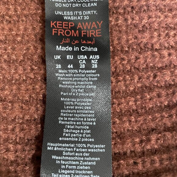 Boohoo Plus Size Knit Cardigan 28 Cozy Soft Ribbed Casual Cozy Grannycore Cabin - Picture 2 of 10